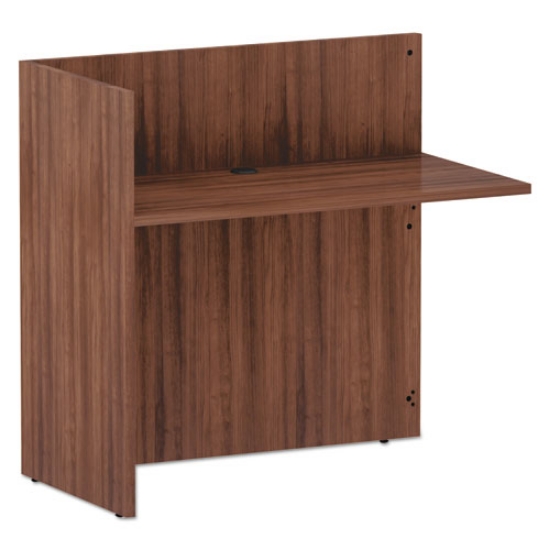 Picture of ALERA VALENCIA SERIES REVERSIBLE RECEPTION RETURN, 44.13W X 23.63D X 41.5H, MODERN WALNUT