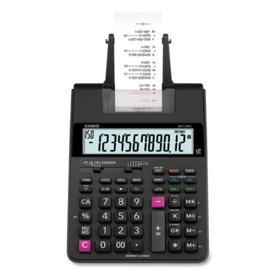 Picture of HR170R Printing Calculator, Black/Red Print, 2 Lines/Sec