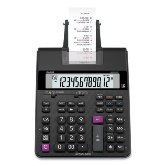Picture of HR200RC Printing Calculator, Black/Red Print, 2.4 Lines/Sec