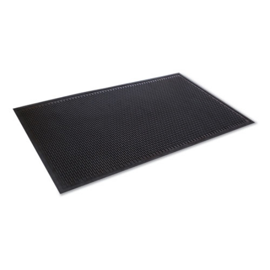 Picture of CROWN-TRED INDOOR/OUTDOOR SCRAPER MAT, RUBBER, 35.5 X 59.5, BLACK