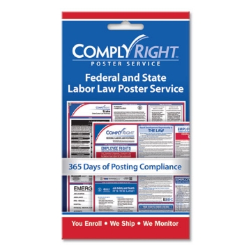 Picture of Labor Law Poster Service, "State/Federal Labor Law", 4 x 7