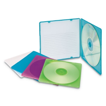 Picture of Slim Cd Case, Assorted Colors, 10/pack
