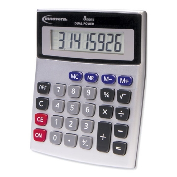 Picture of 15927 Desktop Calculator, Dual Power, 8-Digit LCD