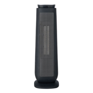 Picture of Ceramic Heater Tower with Remote Control, 1,500 W, 7.17 x 7.17 x 22.95, Black