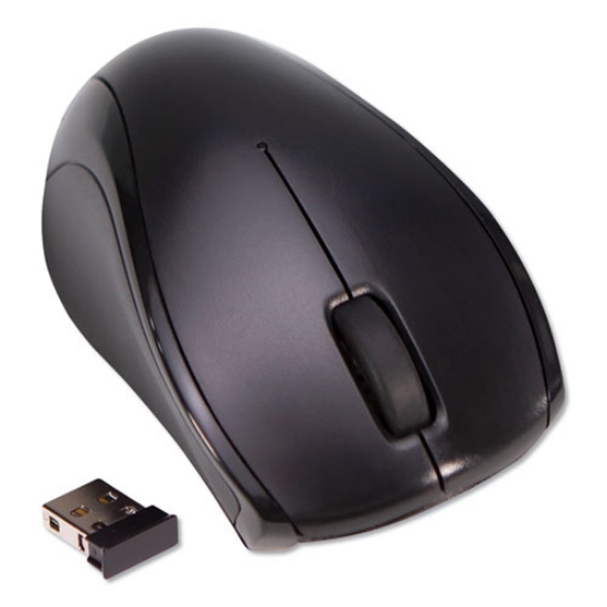 Picture of Compact Mouse, 2.4 GHz Frequency/26 ft Wireless Range, Left/Right Hand Use, Black
