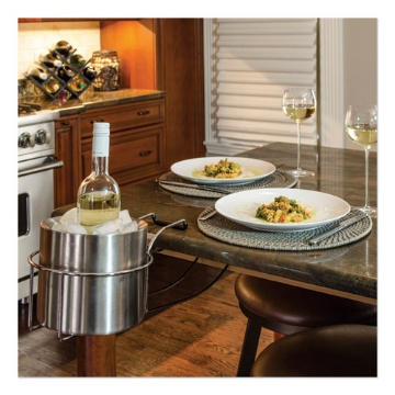 Picture of Wine By Your Side, Steel Frame/red Wine Adapter/ice Bucket, 161.06 Cu In, Stainless Steel