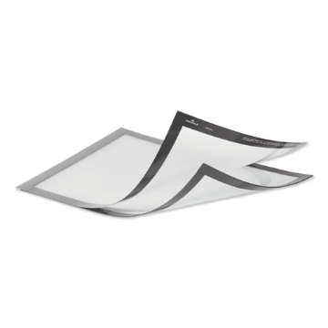 Picture of Duraframe Magnetic Plus Sign Holder, 8.5 X 11, Silver Frame, 2/pack