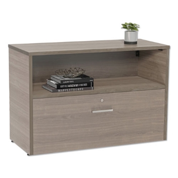 Picture of Urban 36" Credenza, Bottom Pedestal, 35.25w X 15.25d X 23.75h, Natural Walnut