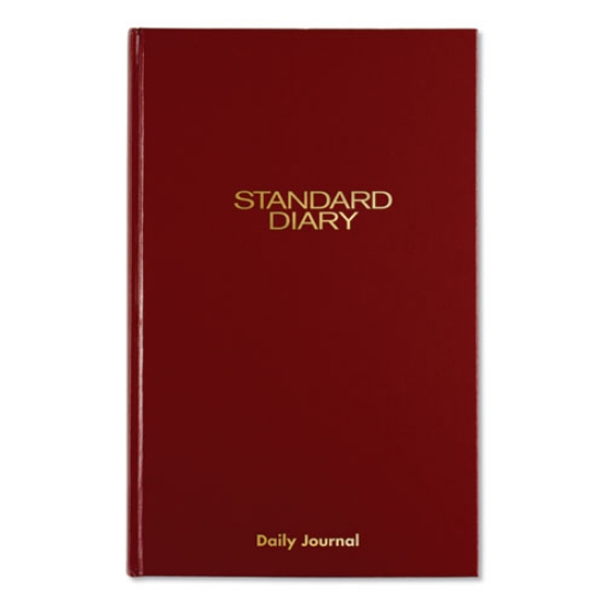 Picture of Standard Diary Daily Journal, 2024 Edition, Wide/Legal Rule, Red Cover, (210) 12 x 7.75 Sheets