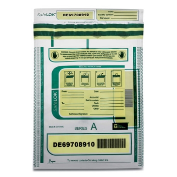 Picture of Deposit Bag, Plastic, 9 X 12, Clear, 100/pack