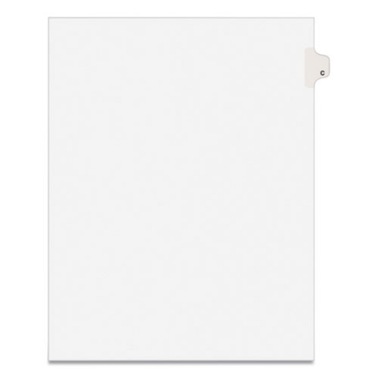 Picture of Preprinted Legal Exhibit Side Tab Index Dividers, Avery Style, 26-Tab, C, 11 X 8.5, White, 25/pack, (1403)