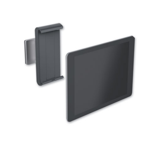 Picture of Wall-Mounted Tablet Holder, Silver/charcoal Gray