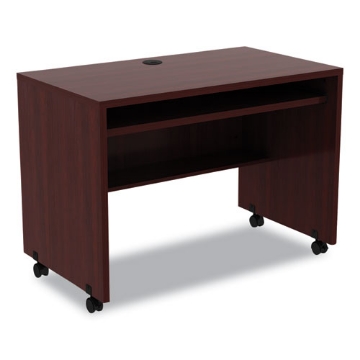 Picture of Alera Valencia Series Mobile Workstation Desk, 41.38" X 23.63" X 30", Mahogany