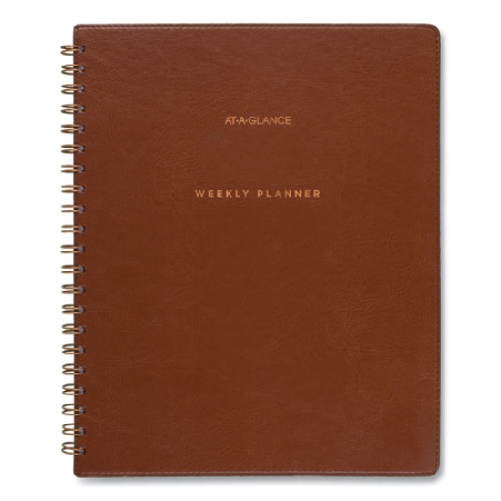 Picture of Signature Collection Academic Weekly/Monthly Planners, 11.5 x 8, Distressed Brown Cover, 13-Month (July-July): 2023-2024