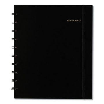 Picture of Move-A-Page Academic Weekly/Monthly Planners, 11 x 9, Black Cover, 12-Month (July to June): 2023 to 2024