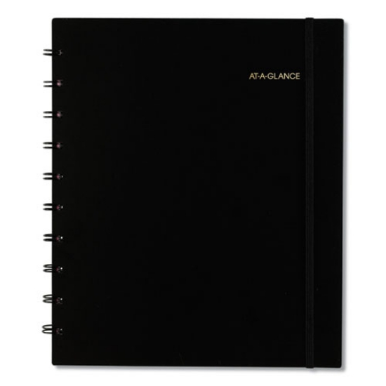 Picture of Move-A-Page Academic Weekly/Monthly Planners, 11 x 9, Black Cover, 12-Month (July to June): 2023 to 2024
