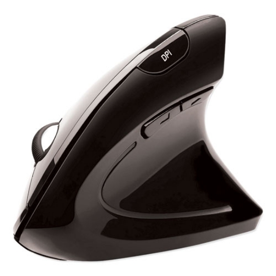 Picture of Imouse E10 Wireless Vertical Ergonomic Usb Mouse, 2.4 Ghz Frequency/33 Ft Wireless Range, Right Hand Use, Black