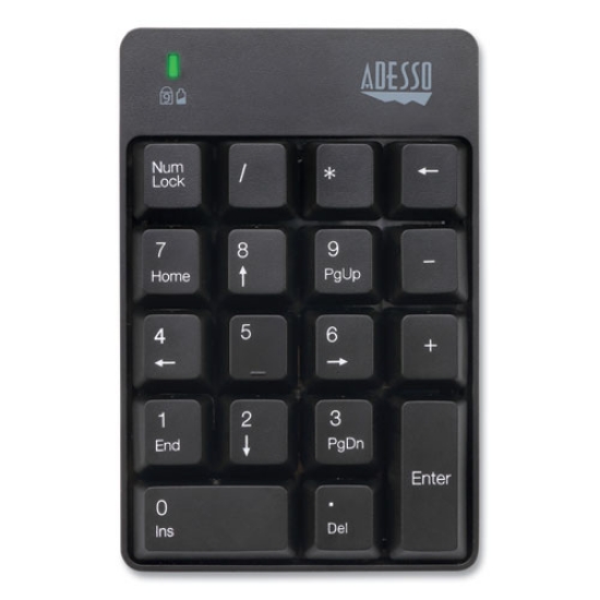 Picture of Wkb6010ub Wireless 18-Key Numeric Usb Keypad, Black