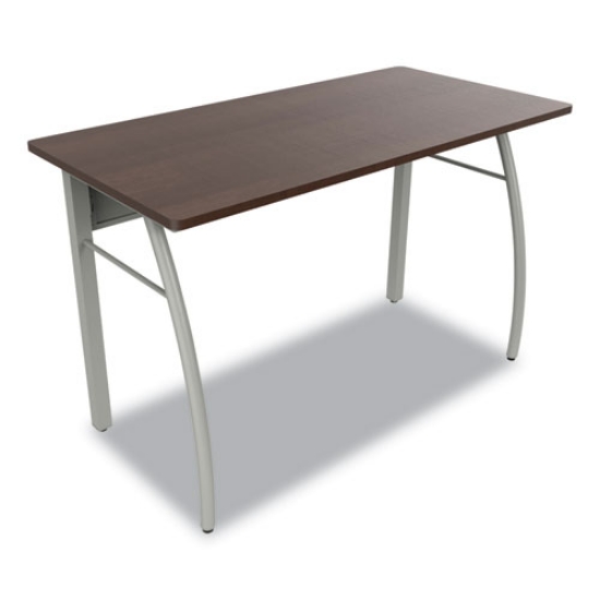 Picture of Trento Line Rectangular Desk, 47.25" X 23.63" X 29.5", Mocha/gray