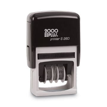 Picture of Economy Message Dater, 4 Messages, Red/blue, 1.75 X 0.94