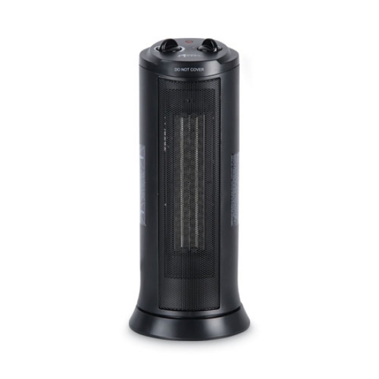 Picture of Mini Tower Ceramic Heater, 1,500 W, 7.37 x 7.37 x 17.37, Black