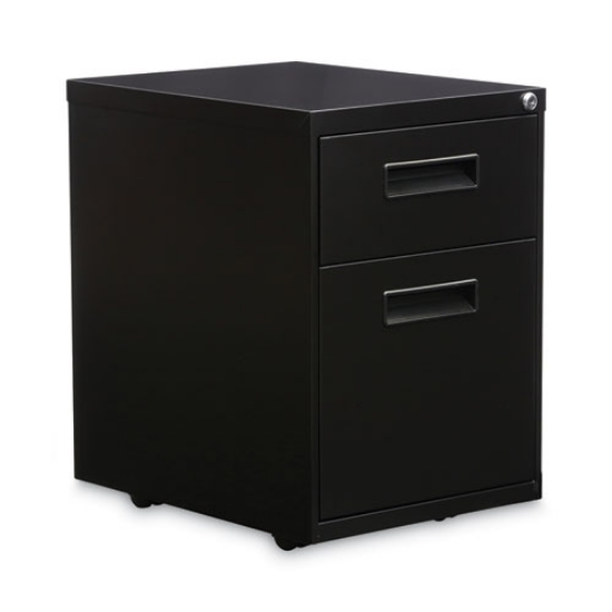 Picture of File Pedestal, Left Or Right, 2-Drawers: Box/file, Legal/letter, Black, 14.96" X 19.29" X 21.65"