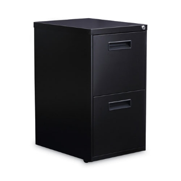Picture of File Pedestal, Left Or Right, 2 Legal/letter-Size File Drawers, Black, 14.96" X 19.29" X 27.75"