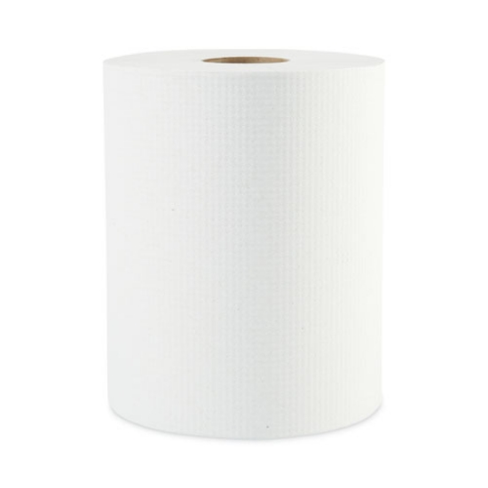 Picture of Hardwound Paper Towels, 1-Ply, 8" X 600 Ft, White, 2" Core, 12 Rolls/carton
