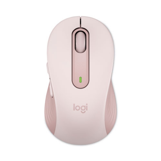 Picture of Signature M650 Wireless Mouse, Medium, 2.4 GHz Frequency, 33 ft Wireless Range, Right Hand Use, Rose