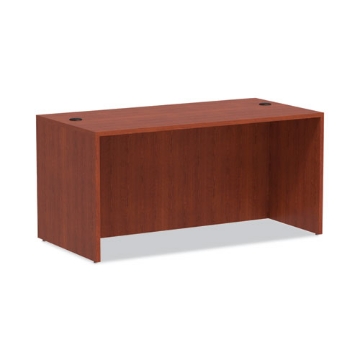 Picture of Alera Valencia Series Straight Front Desk Shell, 59.13" X 29.5" X 29.63", Medium Cherry