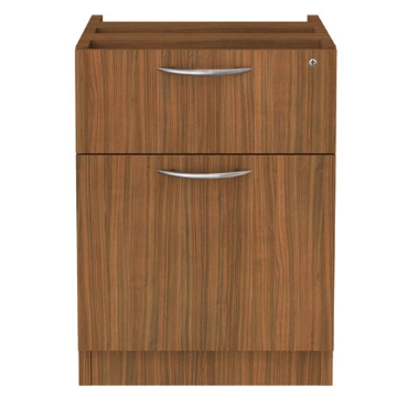 Picture of Alera Valencia Series Hanging Pedestal File, Left/Right, 2-Drawer: Box/File, Legal/Letter, Modern Walnut,15.63 x 20.5 x 19.25