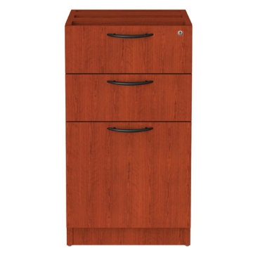 Picture of Alera Valencia Series Full Pedestal File, Left/right, 3-Drawers: Box/box/file, Legal/letter, Cherry, 15.63" X 20.5" X 28.5"