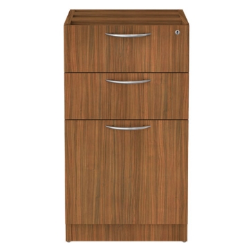 Picture of Alera Valencia Series Full Pedestal File, Left/Right, 3-Drawer: Box/Box/File, Legal/Letter, Modern Walnut,15.63 x 20.5 x 28.5