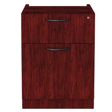Picture of Alera Valencia Series Hanging Pedestal File, Left/right, 2-Drawers: Box/file, Legal/letter, Mahogany, 15.63" X 20.5" X 19.25"