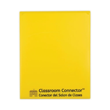 Picture of Classroom Connector Folders, 11 x 8.5, Yellow, 25/Box