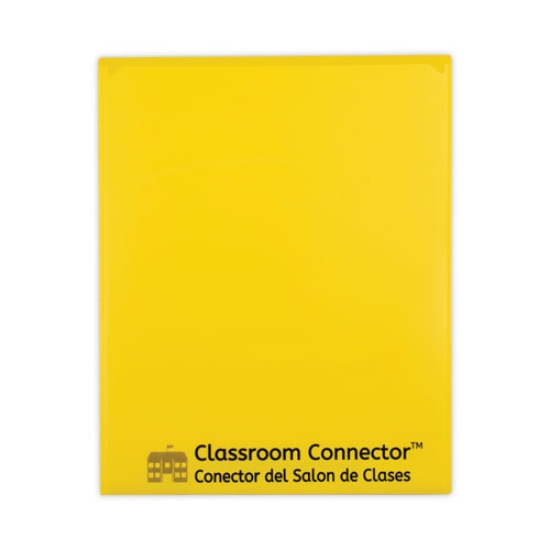 Picture of Classroom Connector Folders, 11 x 8.5, Yellow, 25/Box
