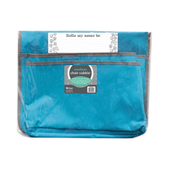 Picture of Chair Cubbies for Most Classroom Chair Styles, Medium, 16.37" x 13.5", Fabric/Vinyl, Seaside Blue