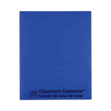 Picture of Classroom Connector Folders, 11 x 8.5, Blue, 25/Box