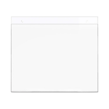 Picture of Classic Image Wall-Mount Sign Holder, Landscape, 11 x 8.5, Clear