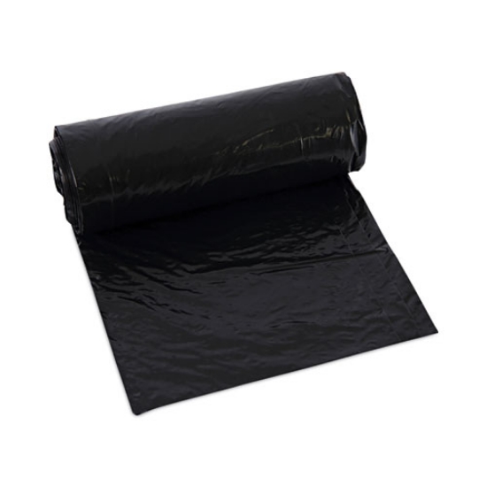 Picture of Low-Density Waste Can Liners, 16 Gal, 1 Mil, 24 X 32, Black, 10 Bags/roll, 15 Rolls/carton