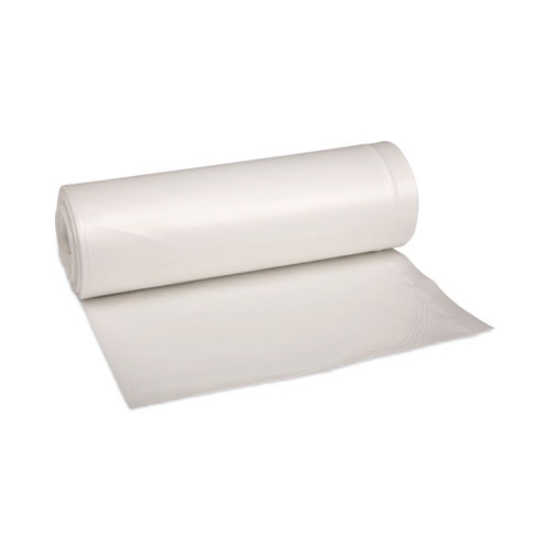 Picture of Low-Density Waste Can Liners, 33 gal, 0.6 mil, 33 x 39, White, 25 Bags/Roll, 6 Rolls/Carton