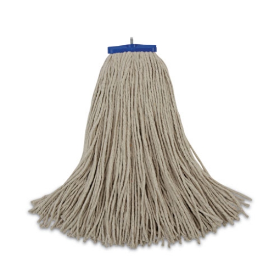 Picture of Cut-End Lie-Flat Wet Mop Head, Cotton, 24oz, White, 12/carton