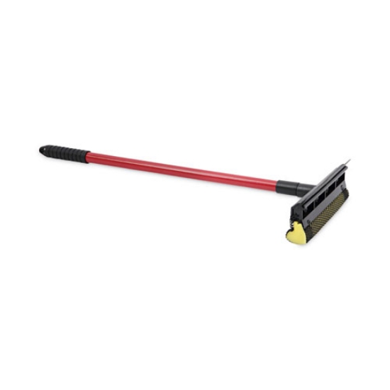 Picture of General-Duty Squeegee, 8" Wide Blade, Black/Red, 21" Handle