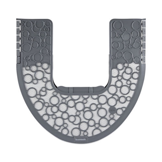 Picture of Commode Mat 2.0, Rubber, 22 x 22, Gray/White, 6/Carton