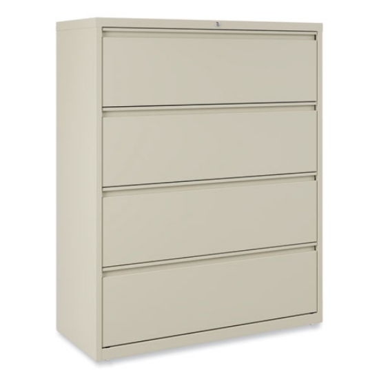 Picture of Lateral File, 4 Legal/Letter-Size File Drawers, Putty, 42" x 18.63" x 52.5"