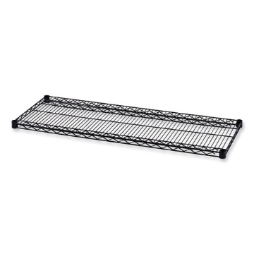 Picture of Industrial Wire Shelving Extra Wire Shelves, 48w X 18d, Black, 2 Shelves/carton