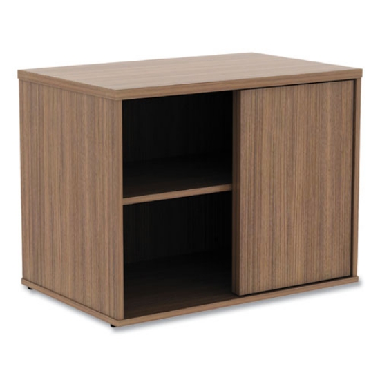 Picture of Alera Open Office Low Storage Cabinet Credenza, 29.5 x 19.13 x 22.78, Walnut
