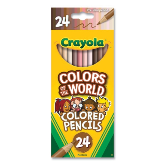 Picture of Colors of the World Colored Pencils, Assorted Lead and Barrel Colors, 24/Pack