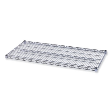 Picture of Industrial Wire Shelving Extra Wire Shelves, 48w X 24d, Silver, 2 Shelves/carton