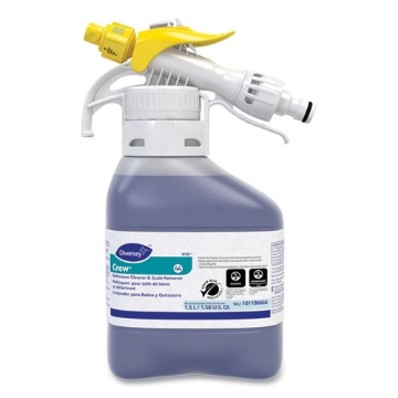 Picture of crew bathroom cleaner and scale remover, liquid, 1.5 l bottle, 2/carton